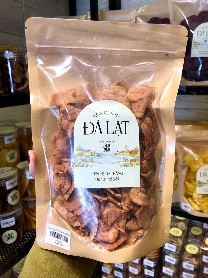 Chuối sấy không đường 250g